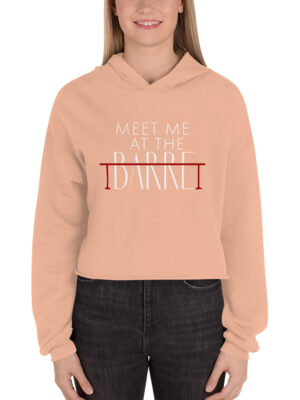 Meet Me At The Barre Crop Hoodie