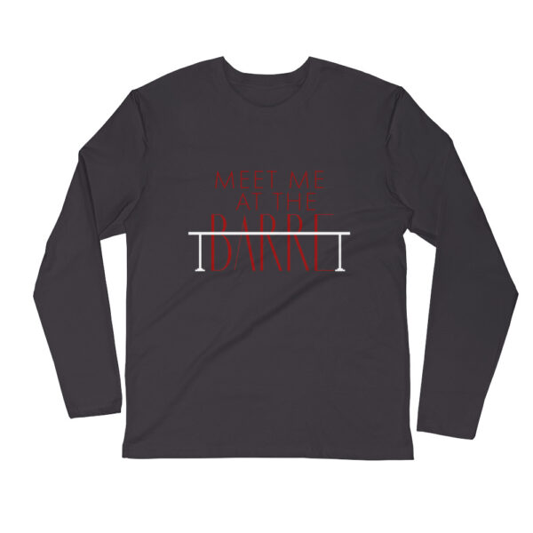 Meet Me At the Barre Long Sleeve Fitted Crew