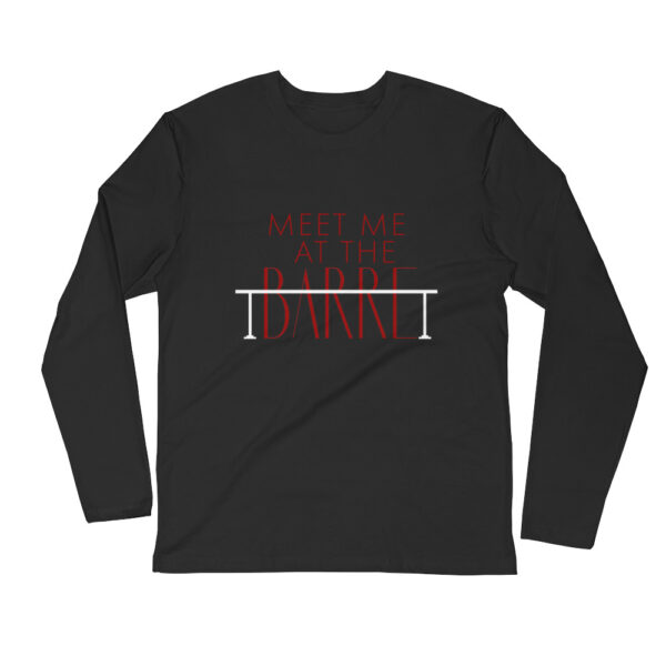 Meet Me At the Barre Long Sleeve Fitted Crew