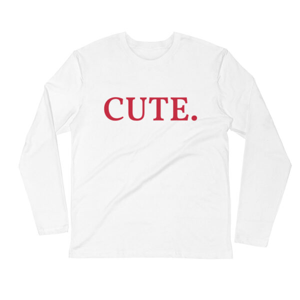 CUTE Long Sleeve Fitted Crew