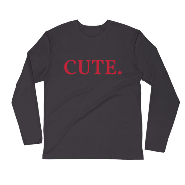 CUTE Long Sleeve Fitted Crew