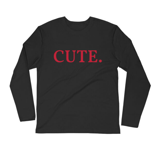 CUTE Long Sleeve Fitted Crew